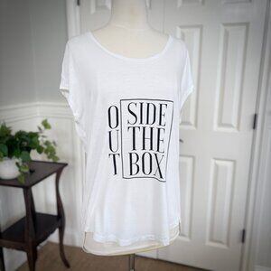 Banana Republic Oversized Graphic T-Shirt Tunic, XS